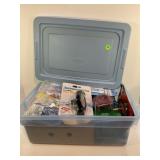 SMALL TOTE W/ DRILL BIT SET, FLUID MASTER PERFOR-