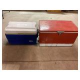 LARGE COLEMAN AND 40 QUART IGLOO COOLER