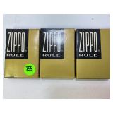 LOT OF 3 ZIPPO RULE TOM