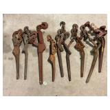 LOT OF 9 CHAIN BINDERS