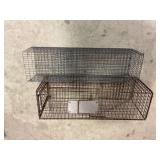 LOT OF 2 SMALL LIVE BOX TRAPS