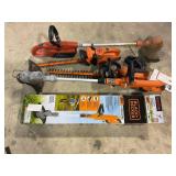 BLACK AND DECKER 20V CORDLESS HEDGE TRIMMERS AND