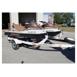 PAIR OF 2003 SEA DOO BOMBARDIER GTI LE-RFI JET SKI