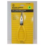 KLEIN 6" LONG NOSE PLIERS - NEW IN PACKAGE