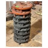 DITCH WITCH 252 WHEEL FLANGE - NEW - LOT OF 9 -