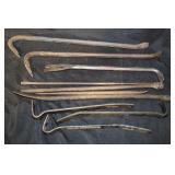 LARGE LOT OF PRY BARS