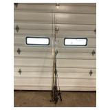 LARGE LOT OF ASSORTED FISHING POLES W/ REELS