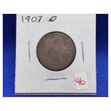 1907-O BARBER QUARTER