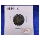 1839-O SEATED DIME
