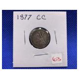 1877-CC SEATED DIME