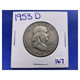 1953-D FRANKLIN HALF DOLLAR