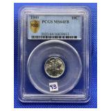 1940 MERCURY DIME PCGS MS64FB
