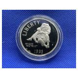 1995-S ONE DOLLAR SILVER PROOF CIVIL WAR COMMEM-