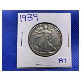 1939 WALKING LIBERTY HALF DOLLAR