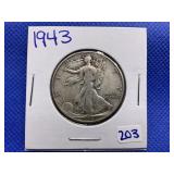 1943 WALKING LIBERTY HALF DOLLAR