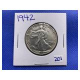 1942 WALKING LIBERTY HALF DOLLAR