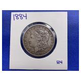 1884 MORGAN SILVER DOLLAR