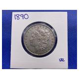 1890 MORGAN SILVER DOLLAR
