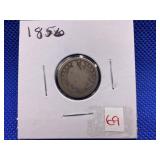 1856 SEATED DIME