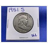 1951-S FRANKLIN HALF DOLLAR