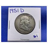 1951-D FRANKLIN HALF DOLLAR