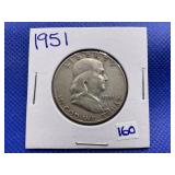 1951 FRANKLIN HALF DOLLAR