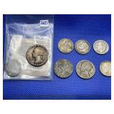 LOT OF ASSORTED SILVER COINS