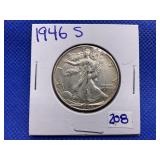 1946-S WALKING LIBERTY HALF DOLLAR