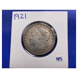 1921 MORGAN SILVER DOLLAR