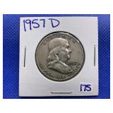 1957-D FRANKLIN HALF DOLLAR