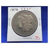 1878 8TAILFEATHER MORGAN DOLLAR XF