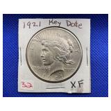 1921 PEACE DOLLAR XF KEY DATE