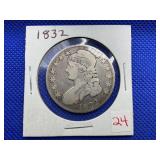 1832 BUST HALF DOLLAR