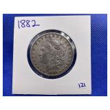 1882 MORGAN SILVER DOLLAR