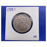 1881 MORGAN SILVER DOLLAR