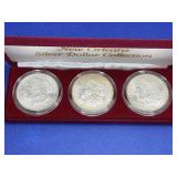1883-85 O THREE COIN MORGAN SILVER DOLLAR SET -