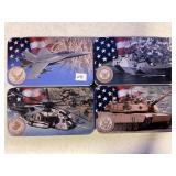 LOT OF 4 SINGLE BLADE FOLDING POCKET KNIVES W/