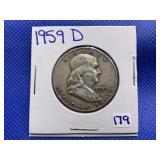1959-D FRANKLIN HALF DOLLAR