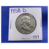 1958-D FRANKLIN HALF DOLLAR