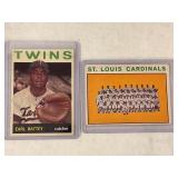 LOT OF 2 1964 TOPPS MLB CARDS #87 ST. LOUIS