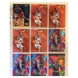LOT OF 9 NBA HARDAWAY PAGE OF CARDS