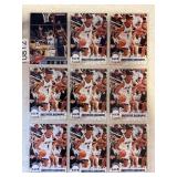 LOF OF 9 NBA HARDAWAY PAGE OF CARDS