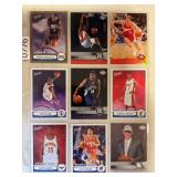 LOT OF 9 NBA ROOKIES