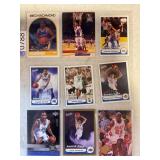 LOT OF 9 NBA PAGE OF CARDS