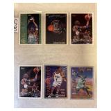 LOT OF 6 NBA HARDAWAY PAGE OF CARDS