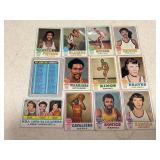 LOT OF 12 NBA CARDS - 1973 TOPPS #121 CHECKLIST