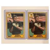 LOT OF 2 1987 TOPPS MLB #184 BOBBY BONILLA