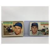 LOT OF 2 1956 TOPPS MLB CARDS #158 WALLY POST (ST