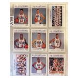 LOT OF 9 NBA USA OLYMPIC CARDS