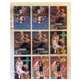 LOT OF 9 NBA HARDAWAY PAGE OF CARDS
